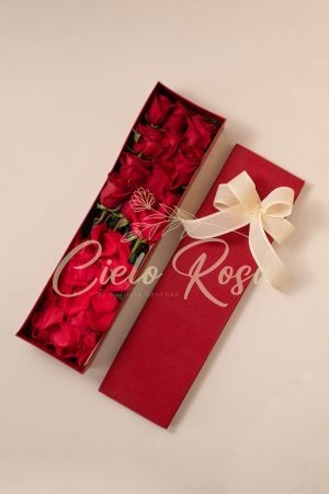 Caja 24 Rosas y Pétalos