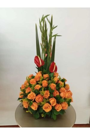 Arreglo Rosas Naranjas