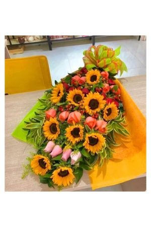 Bouquet Rosa Girasol