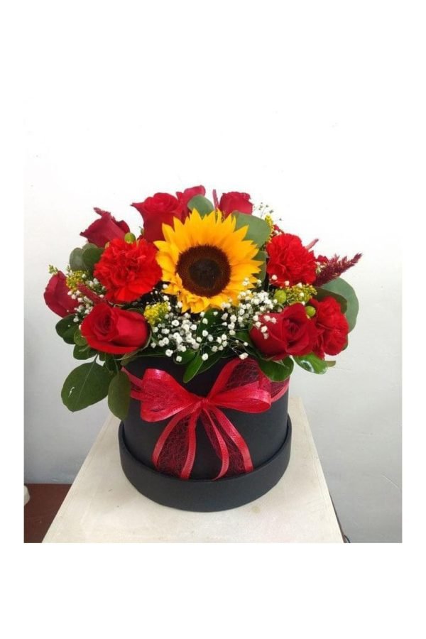 Caja Rosa Girasol