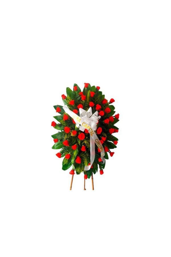 Arreglo Fúnebre Rosas Rojas