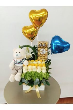Caja Rosas surtida Peluche