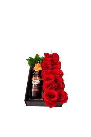 Caja 12 Rosas Baileys
