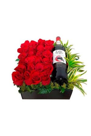 Caja Rosas Vino