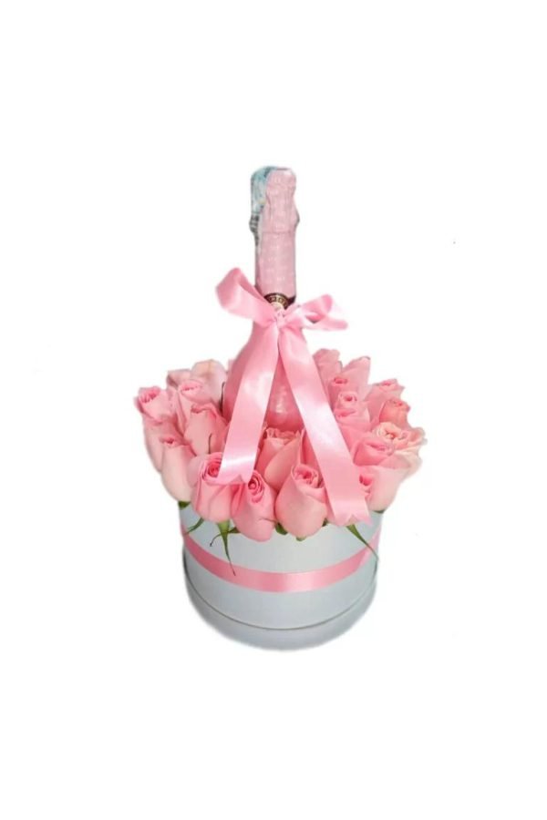 Caja Rosas Champaña