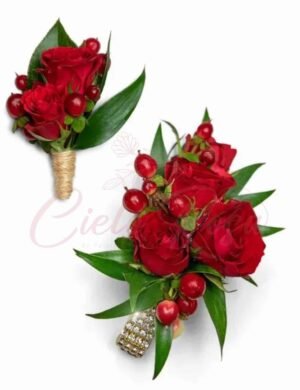 Corsage y Boutonniere Deluxe