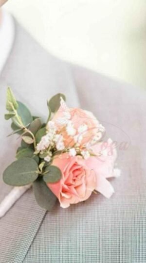 Boutonniere 2 Rosas