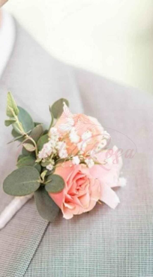 Boutonniere 2 Rosas
