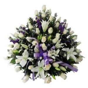 Arreglo Fúnebre Liston Violeta